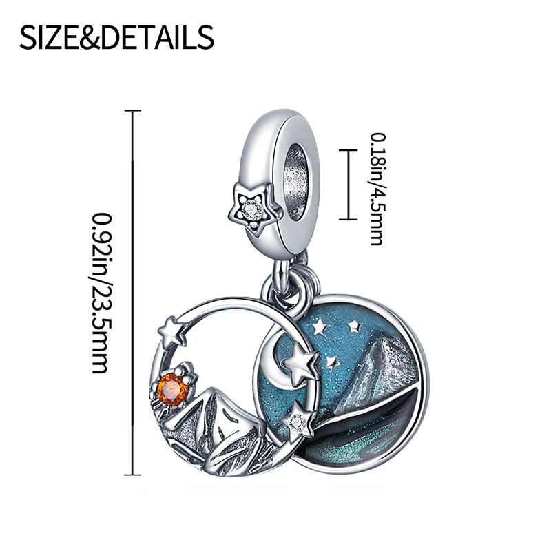 Fashion S925 Sterling Silver Ocean Collection , Fit Pandora Bracelet DIY and Pendant Woman Jewelry