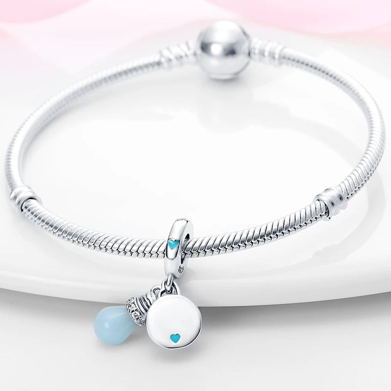 Fashion S925 Sterling Silver Ocean Collection , Fit Pandora Bracelet DIY and Pendant Woman Jewelry